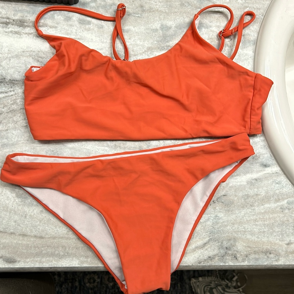 SHEIN orange bikini